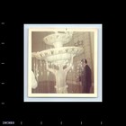 Old Vintage Square Color Photo Absract Shirtless Man Water Fountain Costume