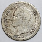 1944 Venezuela 1 4 Bolivar  835 Silver Coin - Raw - Nice Original Coin