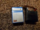 Vintage Rainbow 6 Transistor Am Radio Blue Pocket Hifi W  Case Japan Non Working