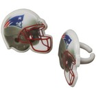 Nfl New England Patriots Cupcake Topper Rings - 24 Pieces