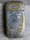 Anheuser-busch Malt-nutrine Metal Pocket Match Holder Case Vintage Advertising 