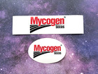 Vintage Mycogen Seeds Company Sticker Lot Of 2 Different Advertising