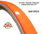 Delta   Rockwell 20  Orange Urethane Band Saw Tires Rplcs 2 Oem 426040945002