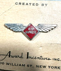 New Air Express Airlines - Vintage Wings - Lapel Pin Screw-back 1930 s