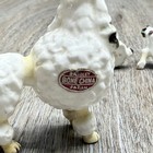 Darling Vintage Poodle Trio Japan Bone China Mama Baby Pups Mini Figures Euc