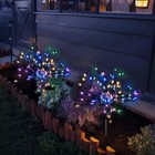 4 8pack Garden Solar Firework Lights Outdoor Starburst Fairy Decor Lamp 120 Led
