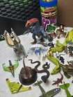 Random Lot Of Toys Small Animals  Large Dinosaurs  Jets    Monster Vs Military 