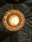 Arts And Crafts And Hammered Copper Bowl With A Convex Design Around The Border
