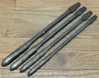 Early I  L   S Hand Forged Flat Tang Spoon Bit Lot-blacksmith Made-chisel-gouge