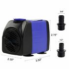 480 Gph Adjustable Submersible Water Pump Aquarium Pond Powerhead Hydroponic