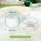 Defanex 5pcs Fluorine Rubber O-rings  155mm Od 150mm Id 155mm X X 2 5mm