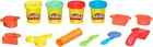 Play-doh Starters Set 9-piece Kit With Storage Tote And 4 Modeling Compound Cans