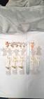 1970 s Vintage Christmas Angels And Cherubs Lot Of 22 Ornaments Tree White Gold