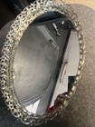 Antique Silver  Metal Mirrored Plateau Round Tray