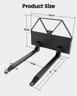 46 tractor Pallet Forks 2700lb Quick Attach Clamp-on Bucket Forks For Skid Steer