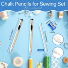 Motiskyy 28 Pcs Tailor White Chalk Pencils 1 Count  pack Of 28   White