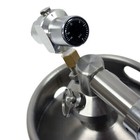 64oz Pressurized Mini Beer Keg Growler Stainless Steel Dispenser 2l   Tap Faucet