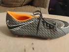 Nike Hypervenom Men   s Low Top Lace-up Soccer Cleats Gray orange black Size 9 5