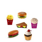 6 Bath Bombs Gift Set For Kids With Surprise Fast Food Toys Inside