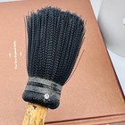 Vintage Primitive Whisk Broom Wood Handle Black Bristles Rustic Decor 11 