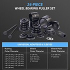 Fwd Front Wheel Drive Bearing Removal Adapter Puller Pulley Tool Kit 24pc  