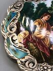 Vintage 800 Fine Silver Compact W  Beautiful Enamel Work On Lid  3 75  X 2 7 8 
