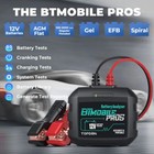 2025 Topdon Btmobile Pros 12v Carauto Battery Charging Tester 100-2000cca Agm