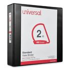 Universal 20745pk Slant D-ring View Binder  3 Rings - Black  6 carton  New