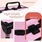 Makeup Train Case 2 Trays Makeup Box Organizer Portable Travel Makeup Case Locka