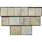 1919  Poland  3h-5kr  Fischer  73b-84b   Mi  77- 88  Typographed  Unwmk