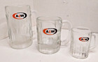 3 Thick   Heavy Graduating Size Glass A w Root Beer Mugs  Free Shipping