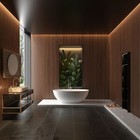 65  Bathroom Freestanding Stone Resin Bathtub Solid Surface Soaking Bath Tub New