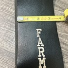 3 5 Inch Wide Black Leather Adjustable Guitar Strap Farm Aid V 5  Five  1990
