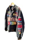 Vintage  Jh Design M ms Nascar  Jacket 4xl Black Embroidered Racing Coat