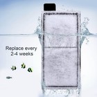 Aqqa 8 Pack Aquarium Filter Cartridge 8 Cartridge-s  Black 