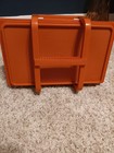 Vintage Tupperware Orange Storage Container W  Lid Handle 1431-5 Retro Free Ship