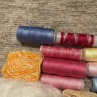 Mixed Lot Of Crochet Thread New And Used Many Colors Large And Small Spools