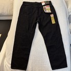 Wrangler Jeans Men s 38x30 Black Relaxed Fit Five Star Premium Quality Denim New