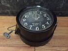 Vintage 1942 s Wwii Navy Seth Thomas Bakelite Deck Clock Original   Working
