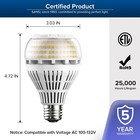 4 Pack 27w Led Light Bulb 4000lm 250w Equivalent 3000k Warm White Ceramic Lamp