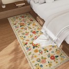 Indoor Spring Floral Runner Rug 2 6 x8  Durable Stain Resistant Machine Washable