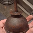 Eagle Vintage Metal Oil Can Oiler Pump  Brown  Gas   Oil Theme