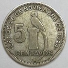 1923 Guatemala Silver 5 Centavos  lot 1 