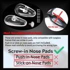 Eyeglass Nut Screws Nose Pads Screwdriver Watch Glasses Optical Repair Tool Set