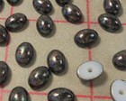 144  Czech Glass Oval Cabochons 8mm X 6mm Flat Back Wholesale Speckled Cocoa Ab