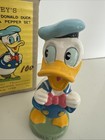 Vintage Walt Disney Donald Duck   Ludwig Von Drake Salt   Pepper Shakers W  Box