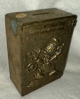 Extremely Rare      donald Duck  Brass Money Box