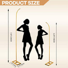Balloon Arch Stand Set Of 2 - Metal Backdrop For Wedding  Birthday  Anniversary 