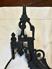 Vintage Cast Iron Converted Oil Lamp Wall Sconce Wall Mount Victorian Style