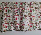 Pair Kitchen Curtains From Michael Miller 50s Fabric Retro Mcm 2 Panels 18x22 